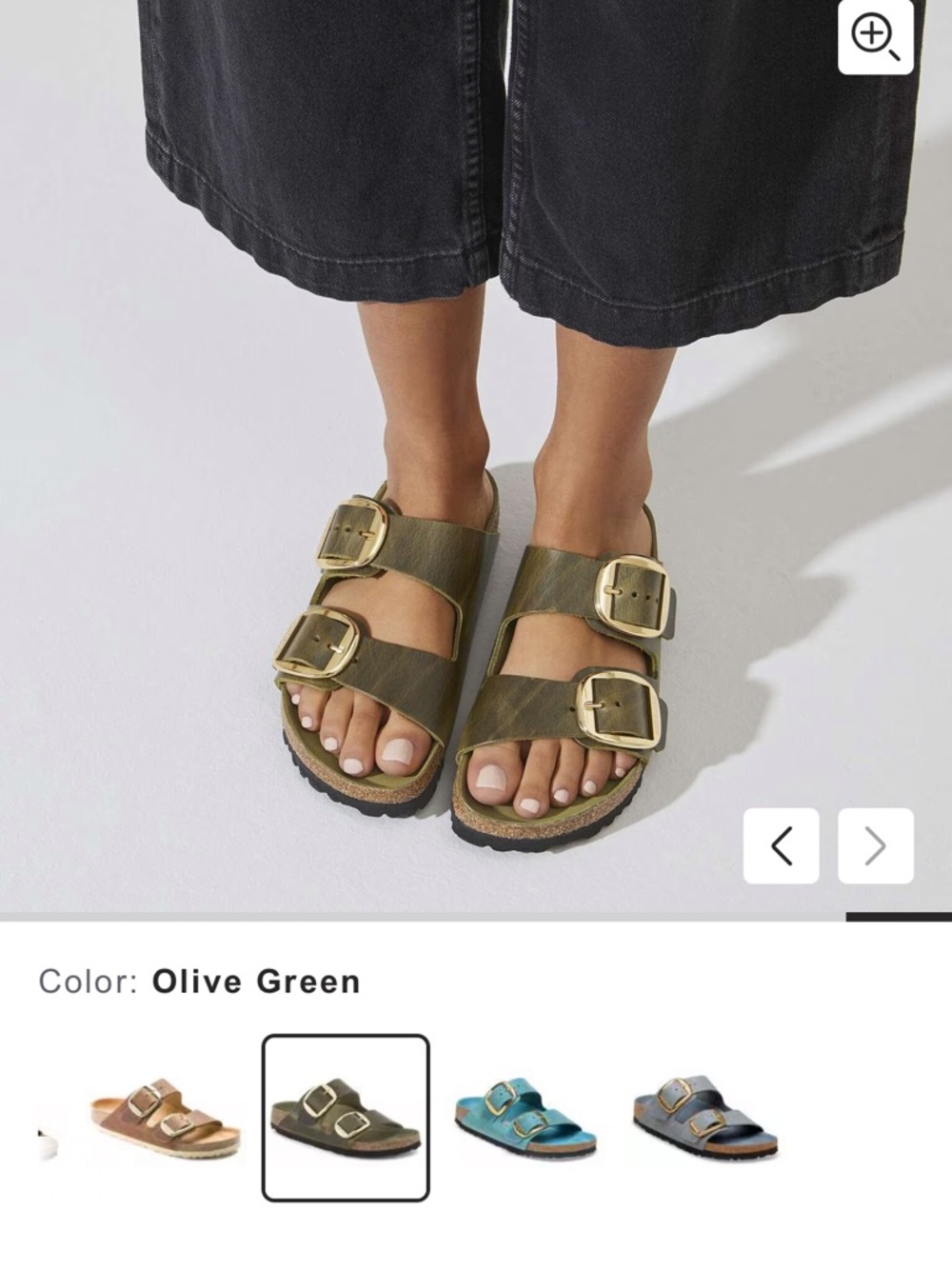 Birkenstock Big Buckle Arizona. Regular Width. Oiled Leather Jade. Authentic NWT